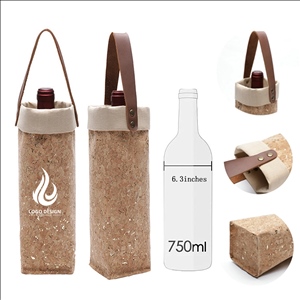 Open Single Waterproof Leather Wine Packaging Gift Bag